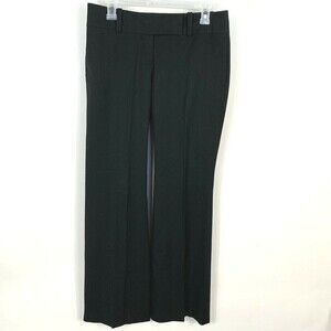 Ann Taylor Dress Pants Womens Sz 2 Black Low Rise Flare Leg